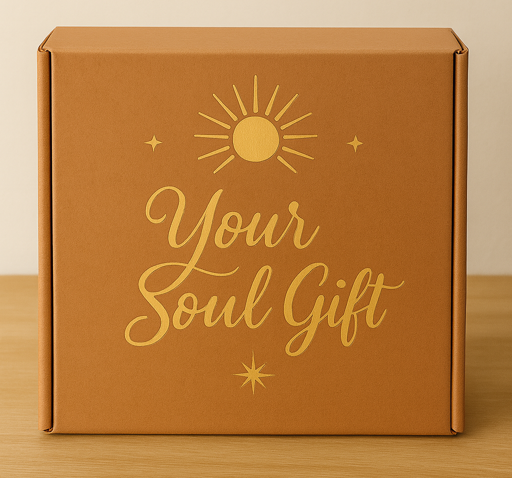 Your Soul Gift Spiritual Awakening Box with gold lettering